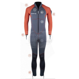 Combinaison nage/marche aquatique Aquatrek 3-2mm Homme BEUCHAT