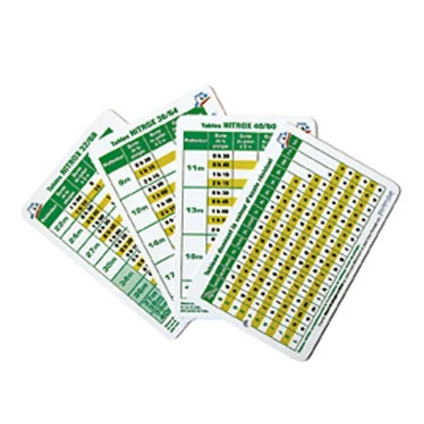 [GAP29] TABLES NITROX IMMERGEABLE
