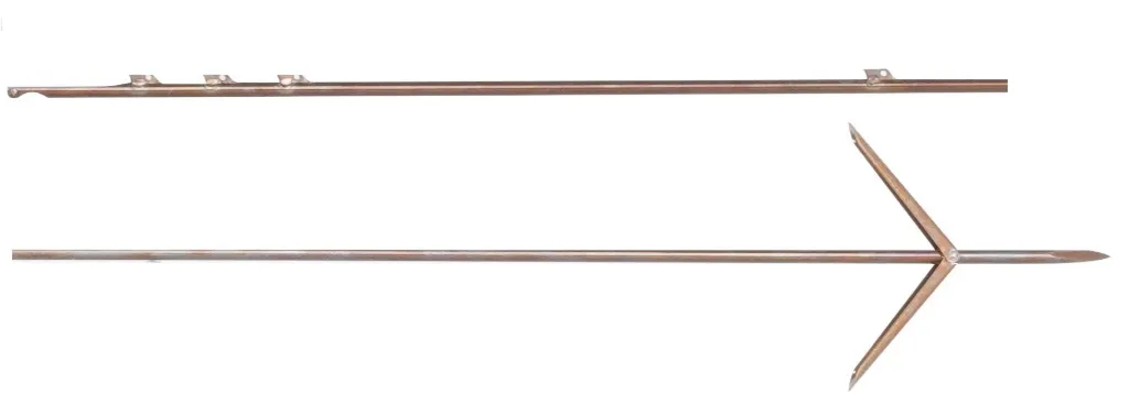 [240684] FLECHE 4 ERGOTS 2 ARDILLONS 7MM TRIFACE 140CM BEUCHAT