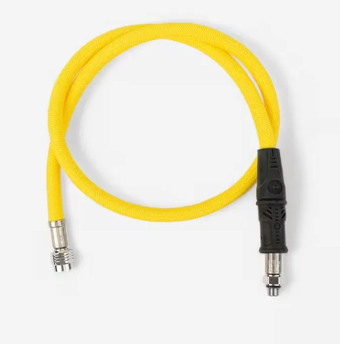 [706049] FLEXIBLE AQUAFLEX JAUNE 3/8"UNF 1M AQUALUNG