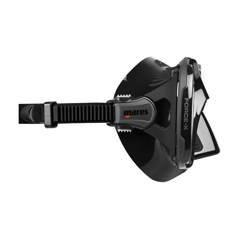 Masque de plongée Mares Force-X — masque panoramique cadre inox